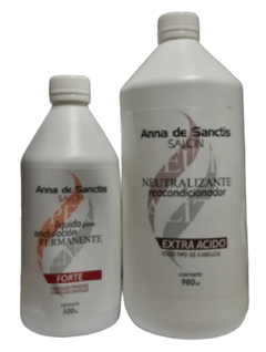 Combo 1 Ads Permanente Forte x 500 cc + 1 Ads Neutralizante x 1000 ml - Anna de Sanctis Profesional