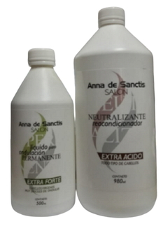 Combo 1 Ads Permanente Extra Forte x 500 cc + 1 Ads Neutralizante x 1000 ml - Anna de Sanctis Profesional