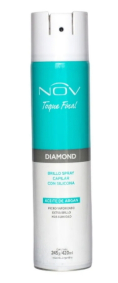 Diamond - Brillo Spray Capilar con Silicona x 420 ml - Nov