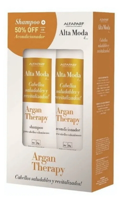Promo Shampoo + Acondicionador Argán Therapy x 600 ml - Alta Moda