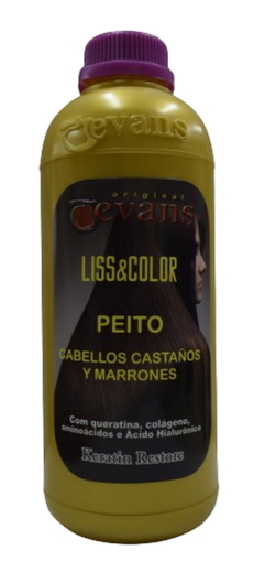 Combo 1 Alisado Liss & Color Peito x 1000 cc + 1 Alisado Liss & Color Silver x 1000 cc + 1 Alisado Liss & Color Preto x 1000 cc - Evans - comprar online