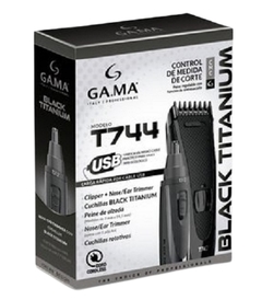 Pack Máquina de Corte + Nasal Black Titanium T744 x 1 unid - Ga.ma - comprar online