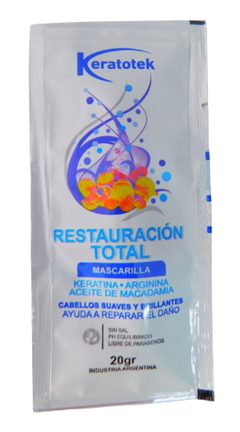 Kit 36 Keratotek Restauración Total Mascarilla x 20 g - Keratotek - comprar online