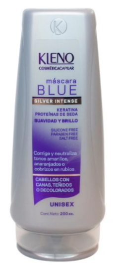 Combo 1 Shampoo Blue Silver Intense x 350 cc + 1 Máscara Blue Silver Intense x 200 cc - Kleno en internet