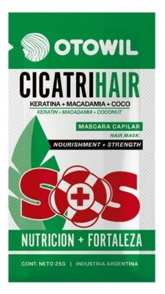 Cicatrihair Nutrición Fortaleza Keratina + Coco + Macadamia x 25 g - Otowil