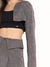 Casaco Cropped Risca de Giz - comprar online