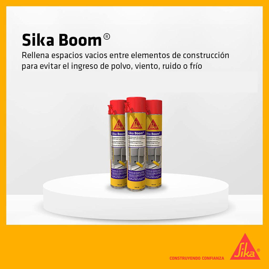Espuma poliuretano Sika Boom S aerosol 750ml