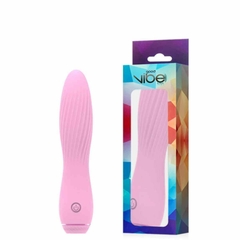 Vibrador vai e vem recarregável com saliências em espiral