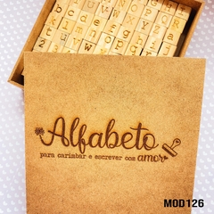 Alfabeto completo (81 peças) cod 1134