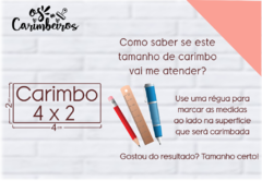 Carimbo Personalizado 4 x 2 - comprar online