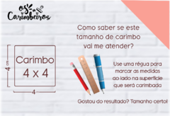 Carimbo Personalizado 4 x 4 - comprar online