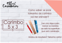 Carimbo Personalizado 5 x 3 - comprar online