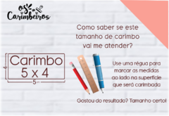Carimbo Personalizado 5 x 4 - comprar online