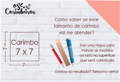 Carimbo Personalizado 7 x 7 - comprar online