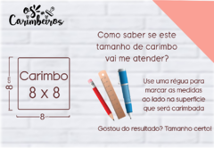 Carimbo Personalizado 8 x 8 - comprar online