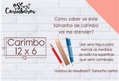 Carimbo Personalizado 12 x 6 - comprar online