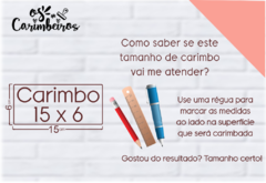 Carimbo Personalizado 15 x 6 - comprar online