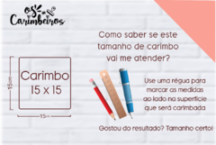 Carimbo Personalizado 15 x 15 - comprar online