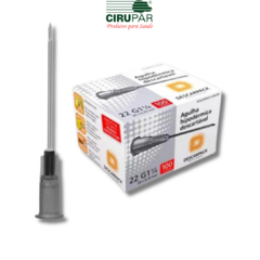 Agulha 30x7 (22G ¼) Cinza Descarpack - Caixa com 100 unidades