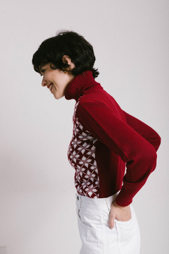 suéter bordô - p - comprar online