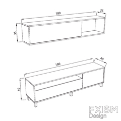 Modular Mueble Rack Nordico Escandinavo Moderno Juvenil Tv11 en internet