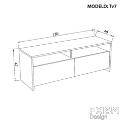 Mueble Tv Rack Nordico Escandinavo Modular Moderno Tv7 - FXSM-Design