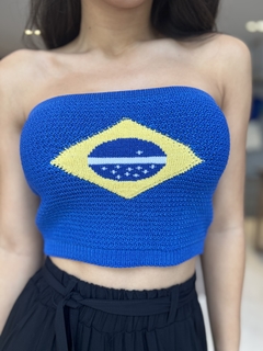 CROPPED TRICOT BRASIL - comprar online