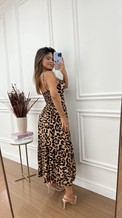 VESTIDO VISCOSE PATY ANIMAL PRINT na internet