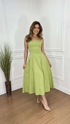 VESTIDO LINHO PALOMA CALORS - loja online