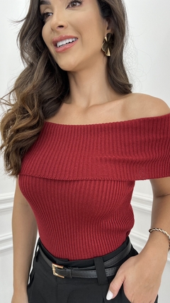 BLUSA TRICOT OMBRO A OMBRO