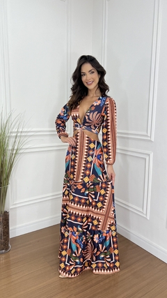 VESTIDO LONGO ESTAMPADO MAYLINE