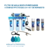 Filtro de Agua 30GPH Purificador 4 Etapas PP CTO GAC UV + Kit de Repuesto 3 Membranas