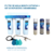 Filtro de Agua 30GPH 3 Etapas + Kit de Repuesto 3 Membranas