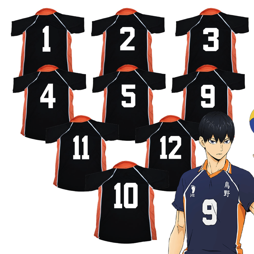 Camiseta Karasuno Haikyuu Anime todos los numeros