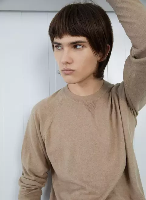 Buzo tejido raglan - gola