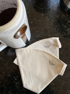 Kit com 2 filtros para café em algodão - Retecer - Artesanal e Sustentável, Cestos para organizar a casa toda, brinquedos lúdicos e presentes