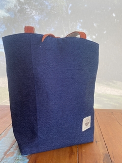 Bolsa Jeans para Vinho e Taça Seriema