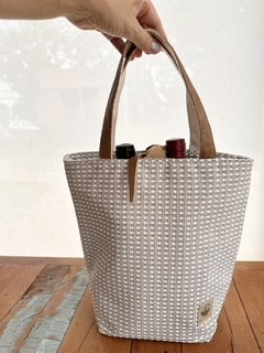 Bolsa geométrica para Vinho e Taça Seriema - comprar online