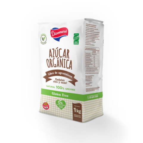 Azucar Organica Sin Refinar Dicomere 1kg