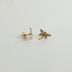 Brinco libélula em ouro 18k (120) - Joalheria Exata