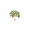 Pingente árvore da vida em ouro 18k com zircônia (200)