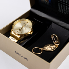 Relógio Seculus kit 35028GPSKDA1