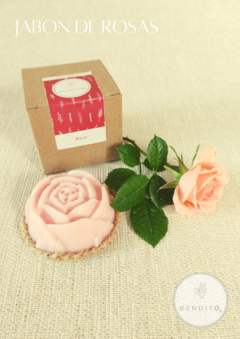 Jabón Natural de Rosas - comprar online