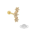 Cluster flores ouro 18k - loja online