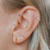 Piercing de ouro 18k delicate. - Piercingforyou