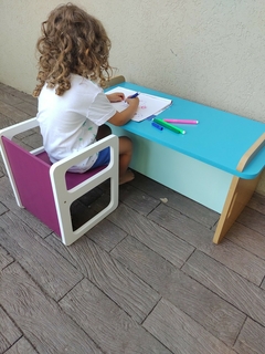 sillon Mesa Escritorio 2 en 1 Montessori Premium