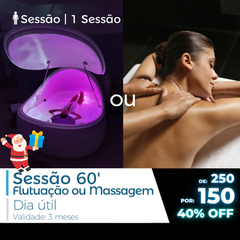 Sessão 60' | 60 min | dia útil | Validade 3 meses | Natal