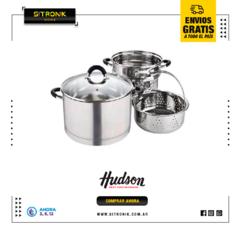 Combo Olla con Colapasta y Vaporera Hudson - comprar online