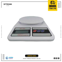 Balanza de cocina digital Electronic SF-400 pesa hasta 5kg blanca
