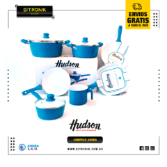 Set Hudson Ceramica Blue Reforzado 7 pz Biss